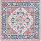 Safavieh Tucson 6'-0" x 6'-0" Rug in Rust / Blue