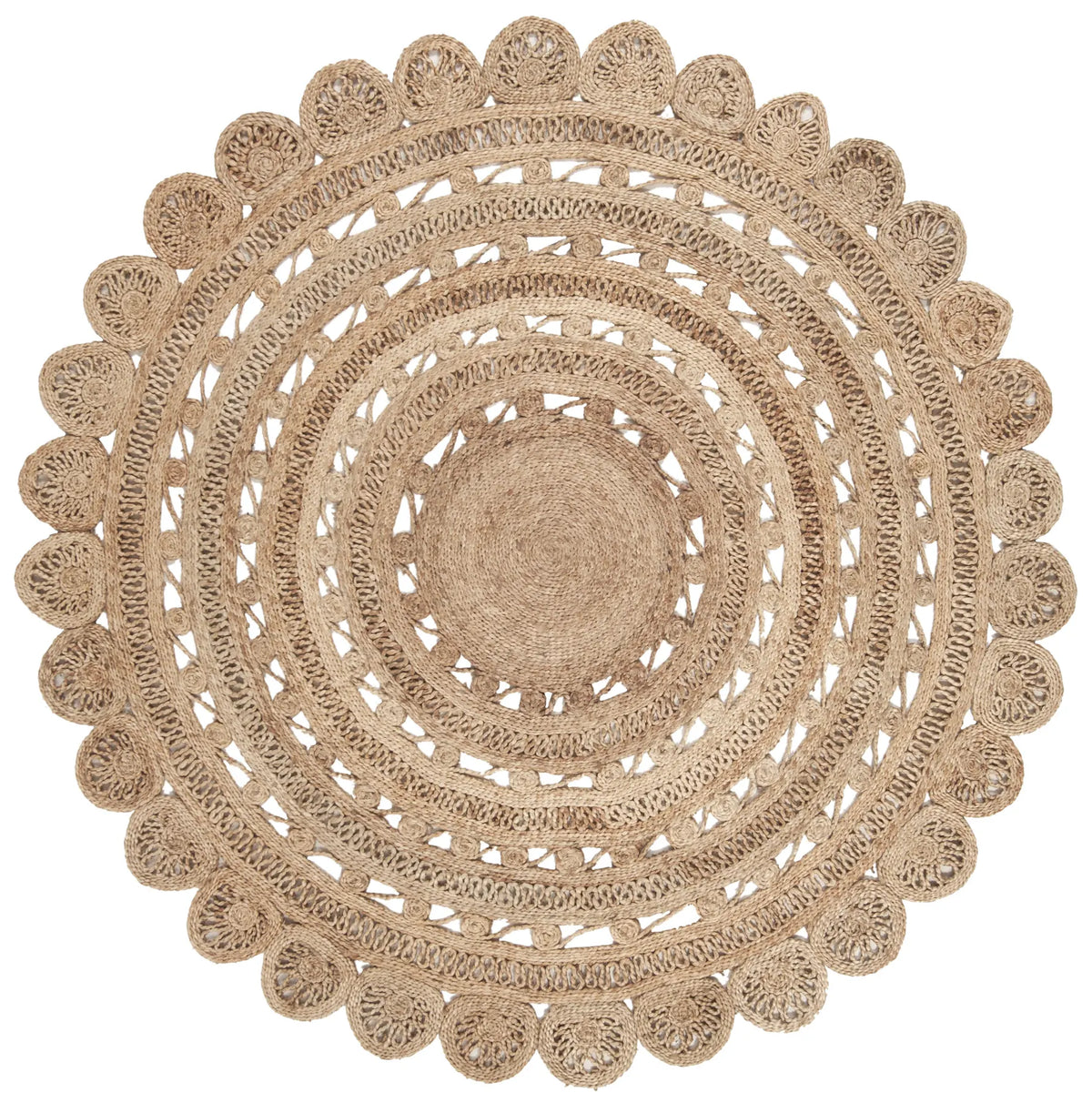 Safavieh Natural Fiber 5'-0" x 5'-0" Rug in Natural