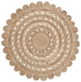 Safavieh Natural Fiber 5'-0" x 5'-0" Rug in Natural