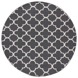 Safavieh Montauk 6'-0" x 6'-0" Rug in Dark Grey / Ivory