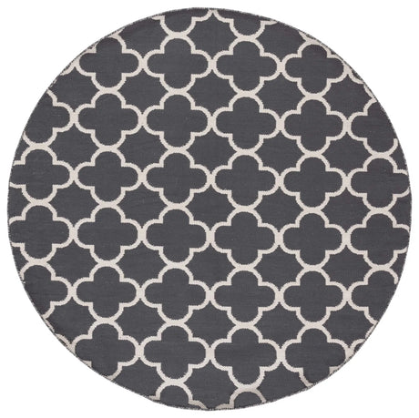 Safavieh Montauk 6'-0" x 6'-0" Rug in Dark Grey / Ivory
