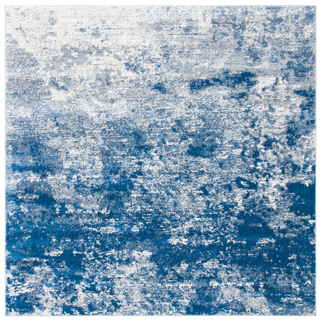 Safavieh Brentwood 6'-7" x 6'-7" Rug in Grey / Navy