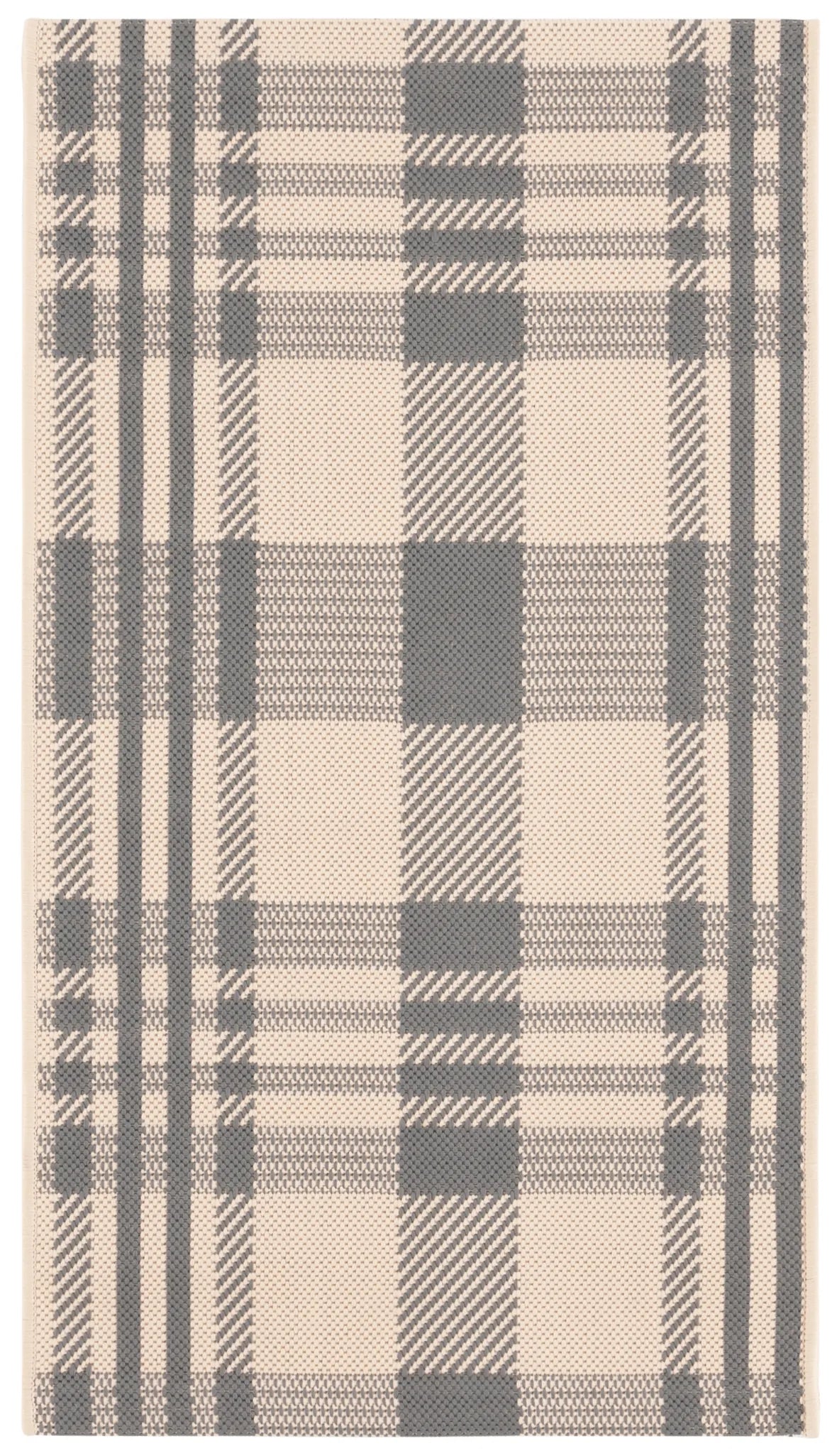Safavieh Courtyard 2'-0" x 3'-7" Rug in Grey / Bone