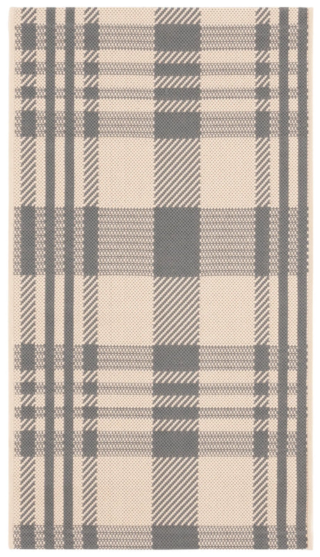 Safavieh Courtyard 2'-0" x 3'-7" Rug in Grey / Bone