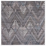Safavieh Amsterdam 6'-7" x 6'-7" Rug in Dark Grey / Grey