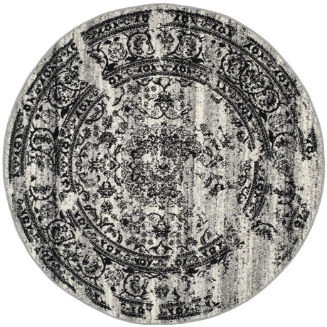 Safavieh Adirondack 6'-0" x 6'-0" Rug in Silver / Black