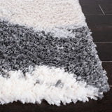 Safavieh Fontana Shag  800 4'-0" x 6'-0" Rug in Ivory / Grey