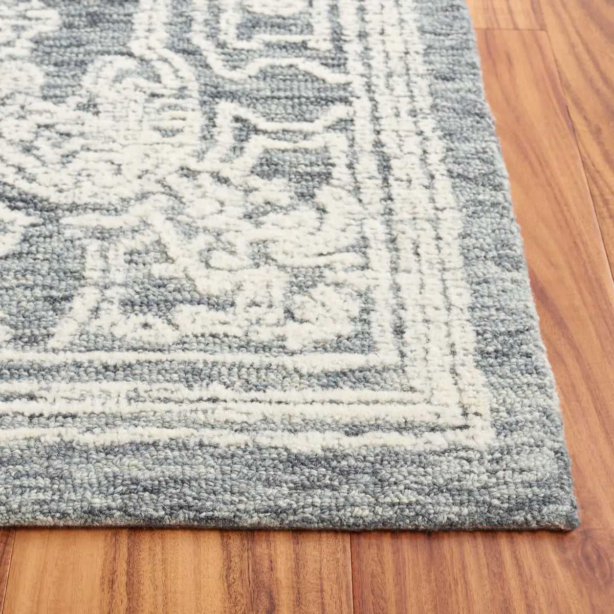 Safavieh Ebony 4'-0" x 6'-0" Rug in Ivory / Dark Grey