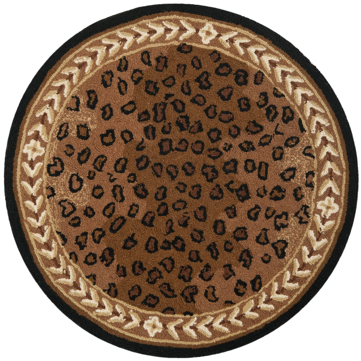 Safavieh Chelsea 3'-0" x 3'-0" Rug in Black / Brown