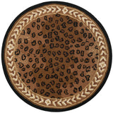 Safavieh Chelsea 3'-0" x 3'-0" Rug in Black / Brown