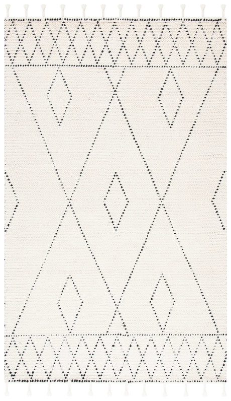 Safavieh Casablanca 4'-0" x 6'-0" Rug in Ivory / Black