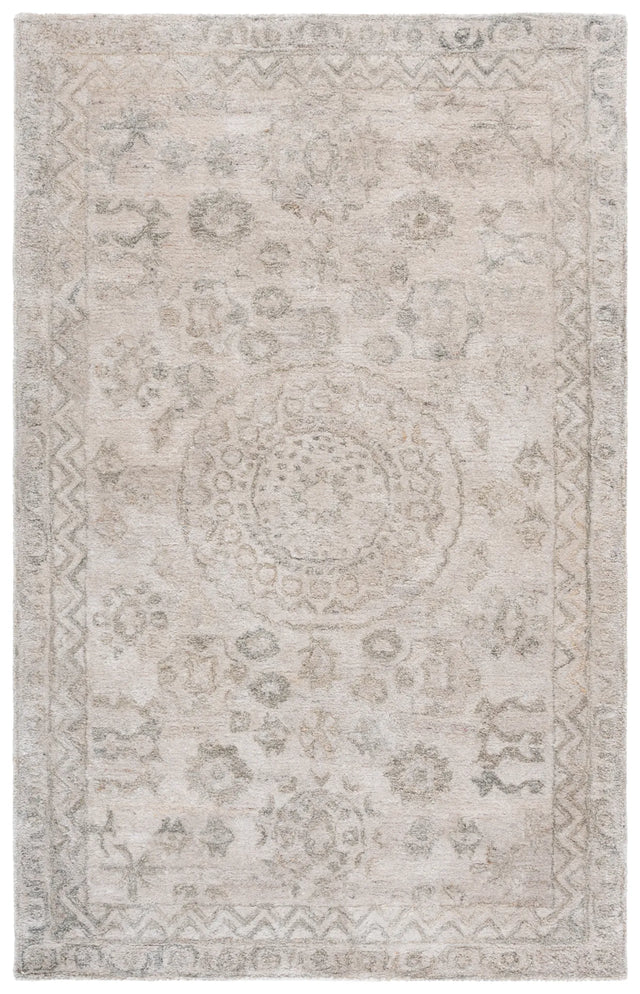 Safavieh Anatolia 4'-0" x 6'-0" Rug in Light Grey / Sage