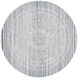 Safavieh Ebony 6'-0" x 6'-0" Rug in Grey / Ivory