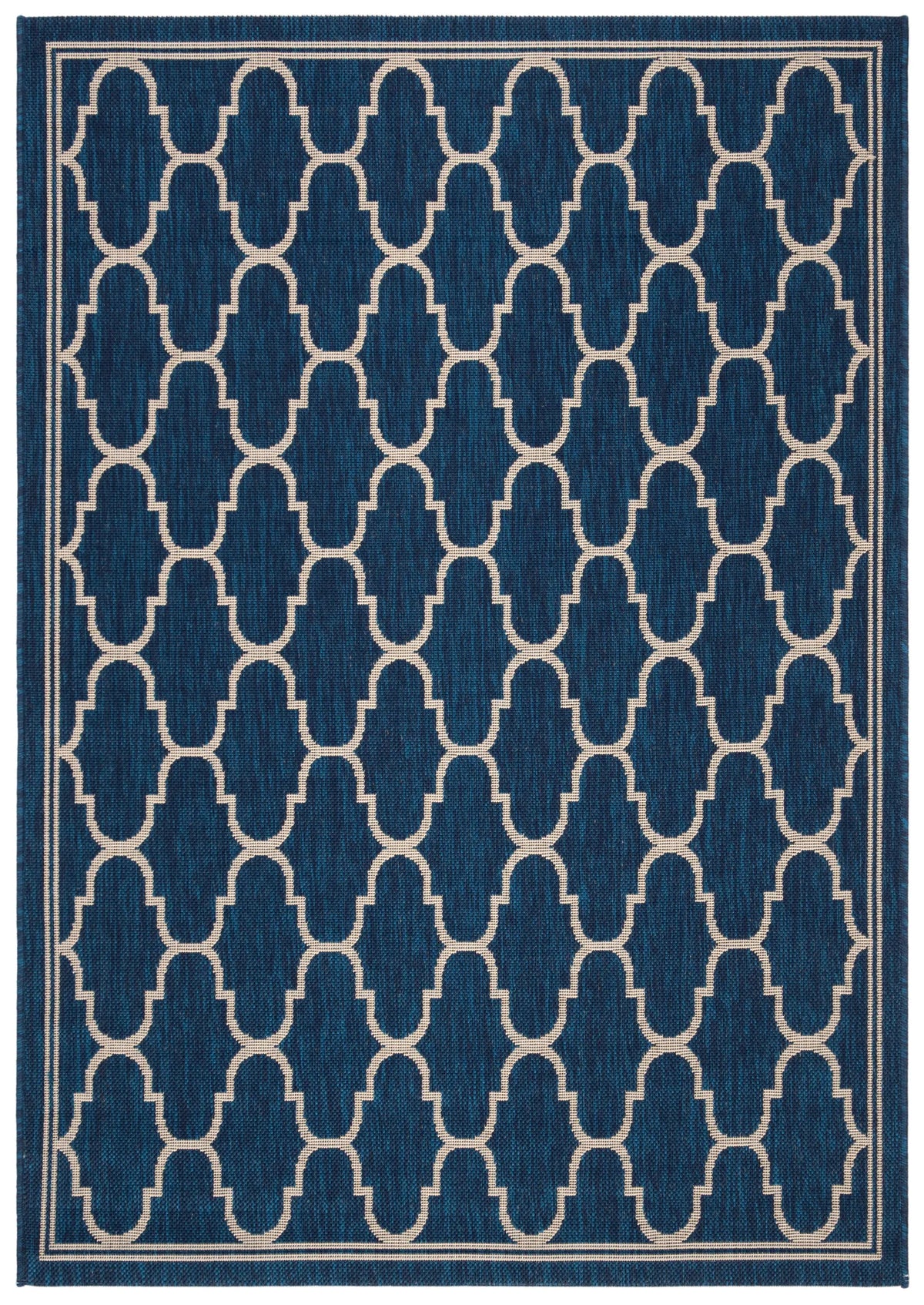 Safavieh Courtyard 4'-0" x 5'-7" Rug in Navy / Beige