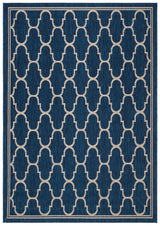 Safavieh Courtyard 4'-0" x 5'-7" Rug in Navy / Beige