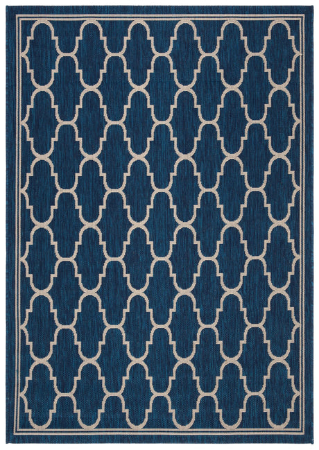 Safavieh Courtyard 4'-0" x 5'-7" Rug in Navy / Beige