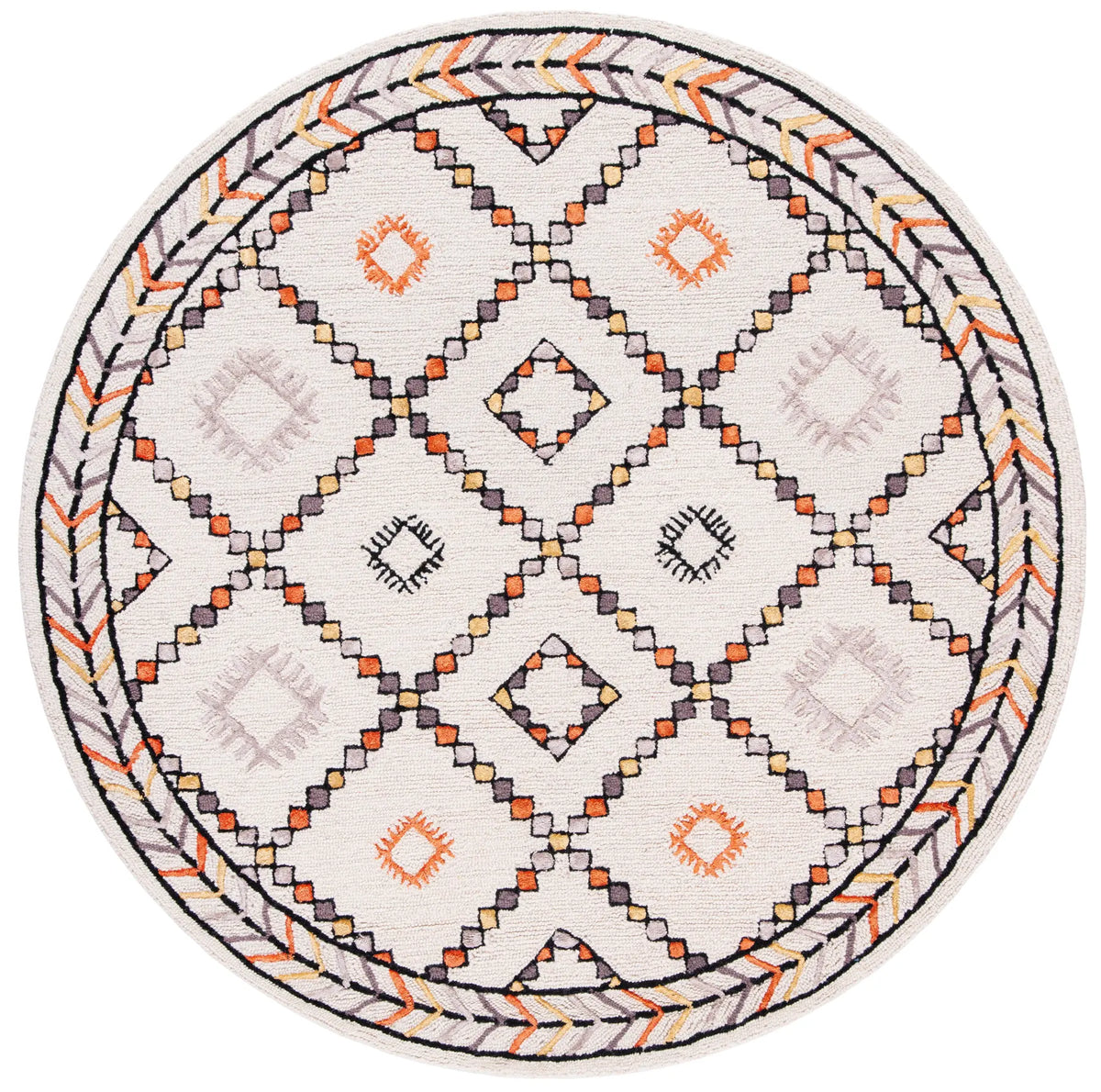 Safavieh Bellagio 5'-0" x 5'-0" Rug in Ivory / Multi