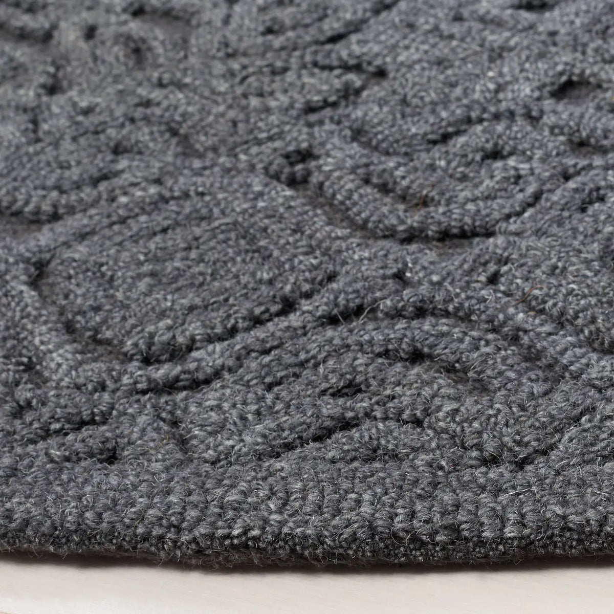 Safavieh Textural 6'-0" x 6'-0" Rug in Charcoal