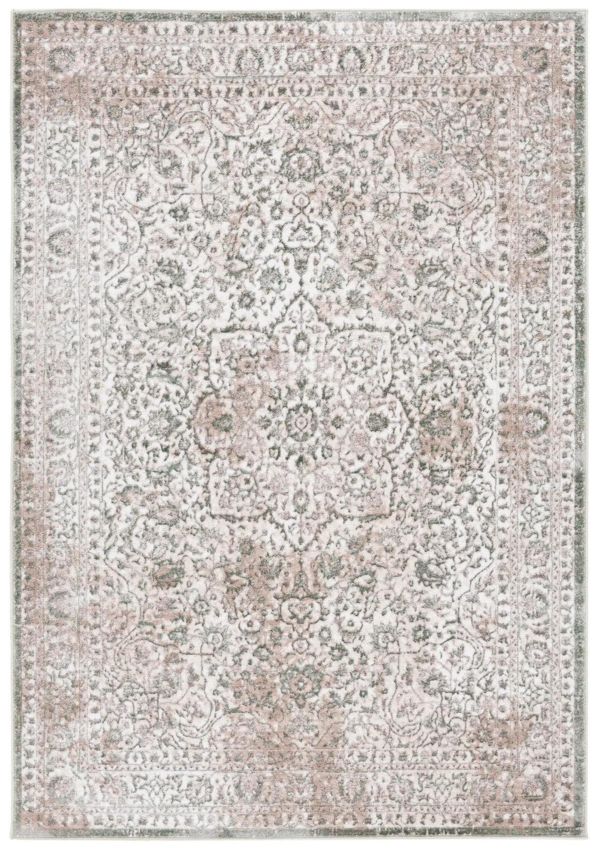 Safavieh Orchard 4'-0" x 6'-0" Rug in Green / Ivory