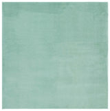 Safavieh Faux Rabbit Fur 6'-0" x 6'-0" Rug in Sage