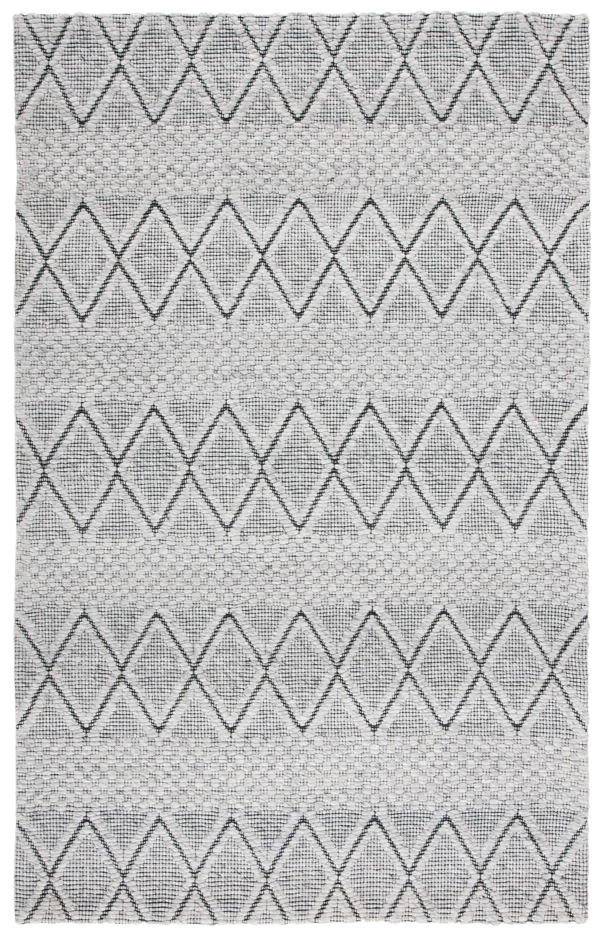 Safavieh Marbella 4'-0" x 6'-0" Rug in Light Grey / Black