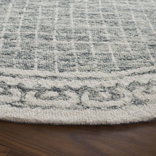 Safavieh Ebony 6'-0" x 6'-0" Rug in Grey / Ivory