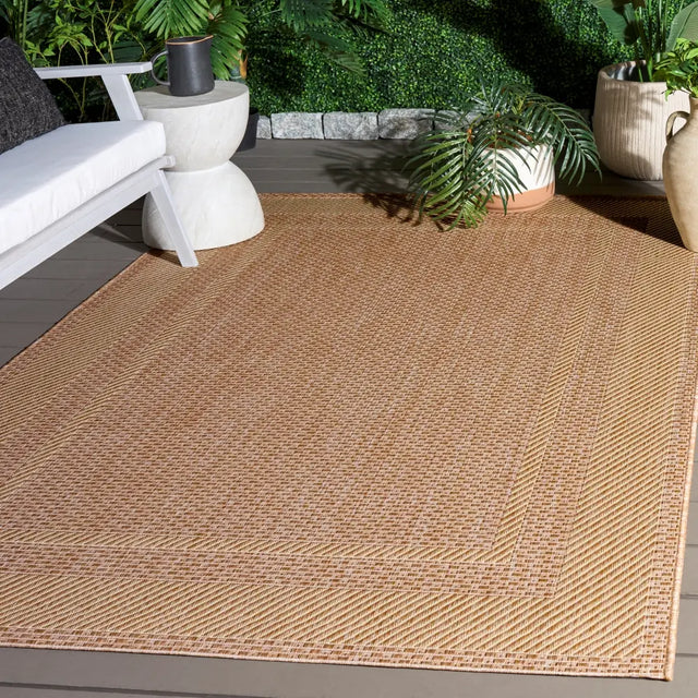 Safavieh Courtyard 5'-3" x 7'-7" Rug in Dark Beig / Beige