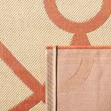Safavieh Martha Stewart 4'-0" x 5'-7" Rug in Beige / Terracotta