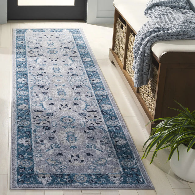 Safavieh Bayside 2'-2" x 8'-0" Rug in Blue / Grey