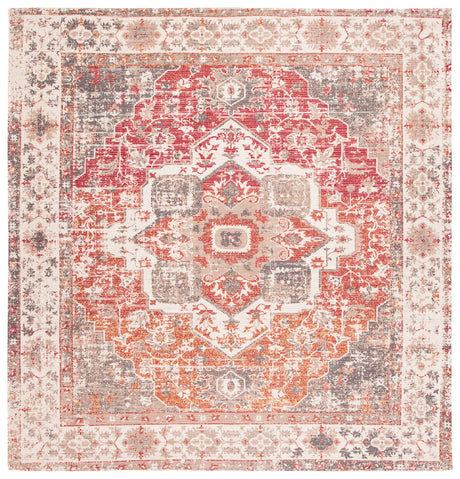 Safavieh Saffron 6'-0" x 6'-0" Rug in Beige / Red