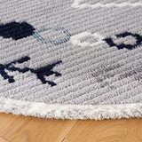 Safavieh Marrakesh 6'-7" x 6'-7" Rug in Grey / Navy