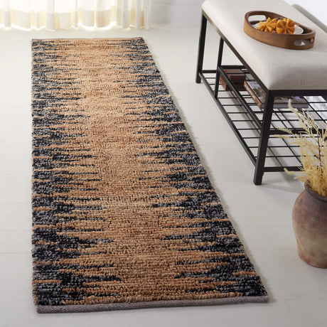 Safavieh Natural Fiber 2'-3" x 8'-0" Rug in Natural / Black