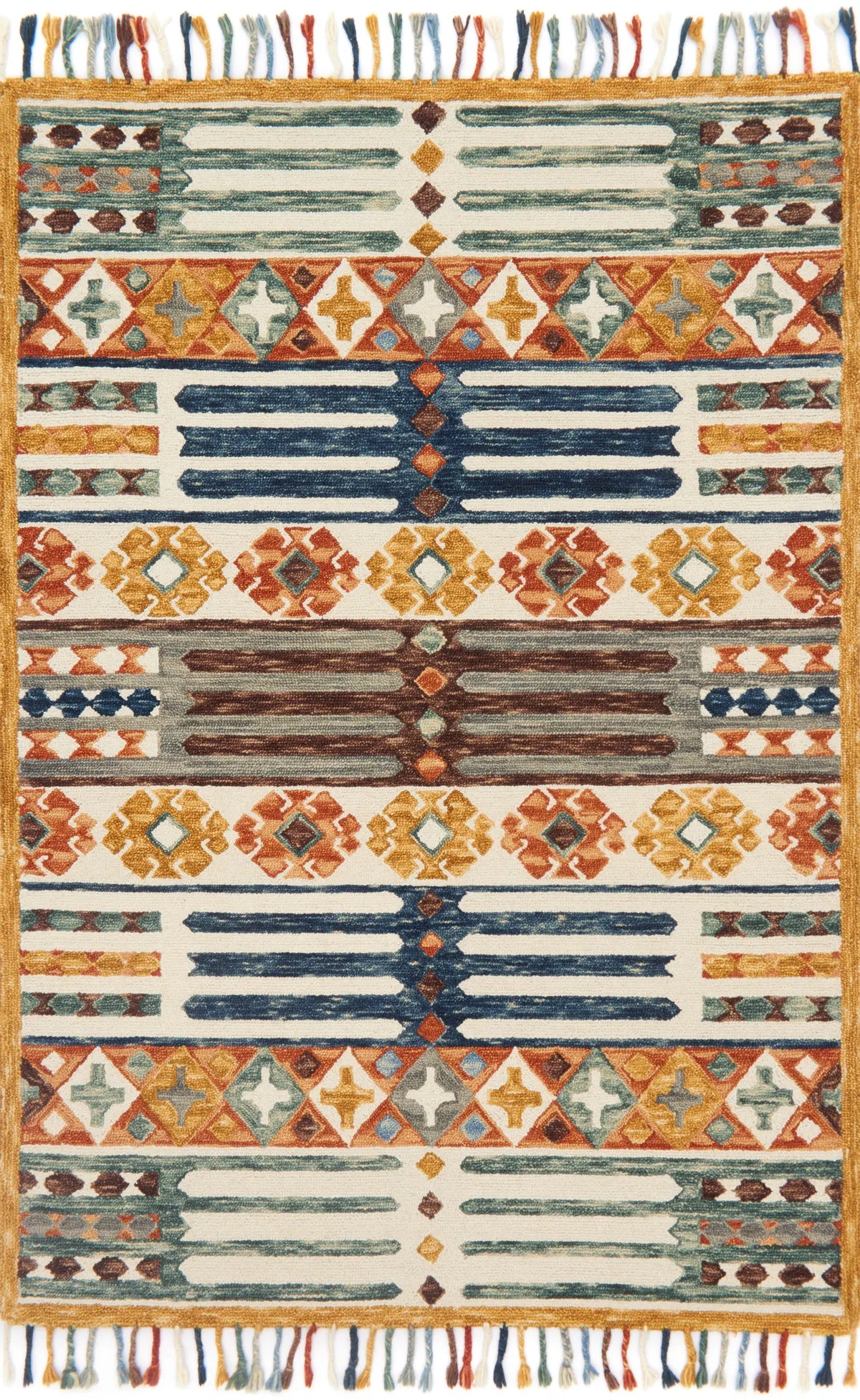Loloi Zharah Zr-08 Santa Fe Spice Rugs - main flat