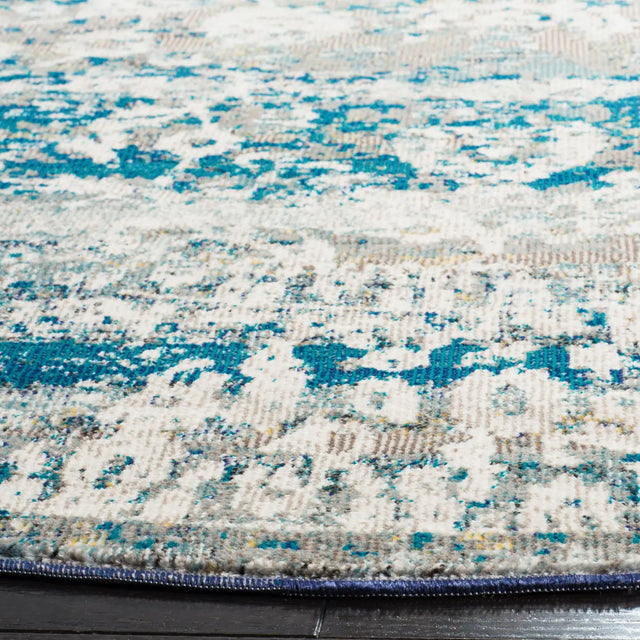 Safavieh Aria 6'-5" x 6'-5" Rug in Blue / Creme