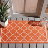 Safavieh Courtyard 2'-0" x 3'-7" Rug in Terracotta / Bone