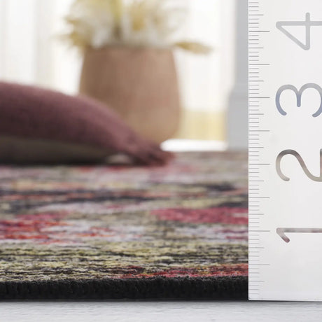 Safavieh Besarabian 4'-0" x 6'-0" Rug in Black / Sage Rust