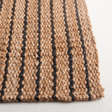 Safavieh Palm Beach 4'-0" x 6'-0" Rug in Natural / Black
