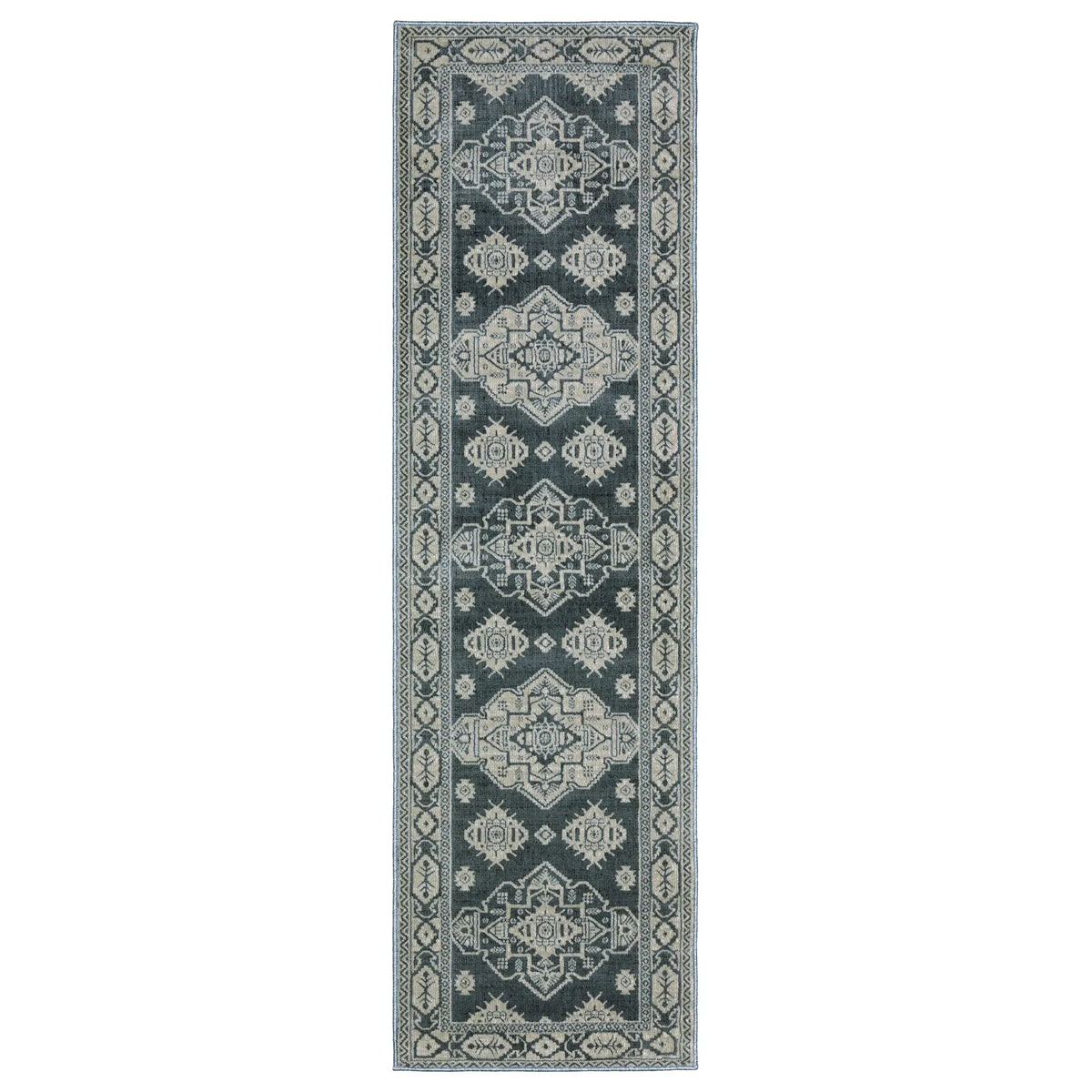 Oriental Weavers Sphinx Intrigue Int05 Blue/ Beige Rug - runner