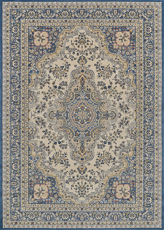 Couristan Old World Classic Floral Tabriz 4538/1011 Alabaster/Powder Blue Area Rug