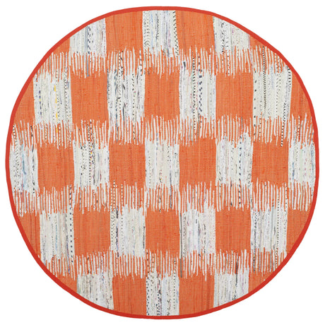 Safavieh Montauk 6'-0" x 6'-0" Rug in Orange / Multi