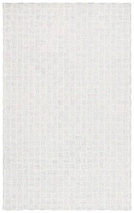 Safavieh Micro-Loop 4'-0" x 6'-0" Rug in Grey / Ivory