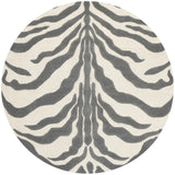 Safavieh Cambridge 6'-0" x 6'-0" Rug in Ivory / Dark Grey