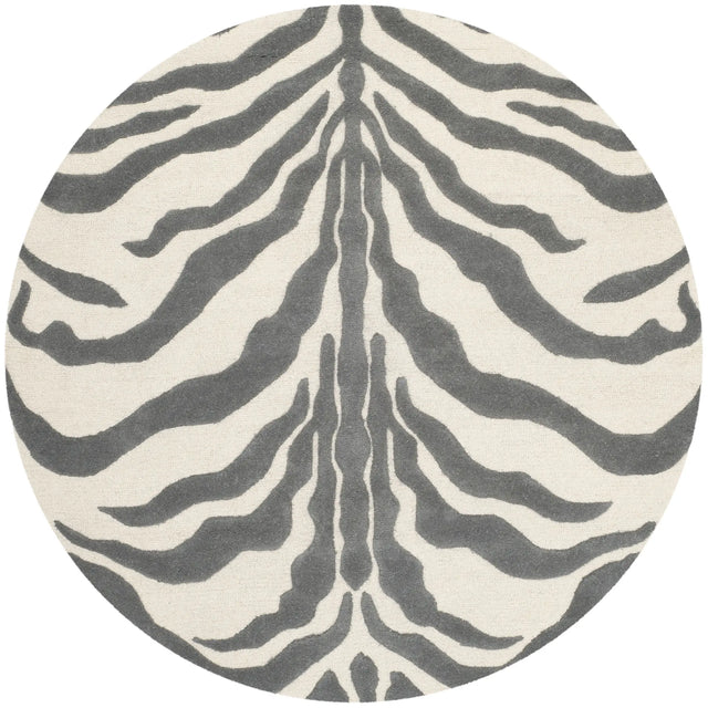 Safavieh Cambridge 6'-0" x 6'-0" Rug in Ivory / Dark Grey