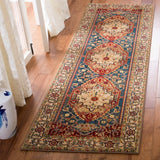Safavieh Kashan 2'-6" x 8'-0" Rug in Ivory / Blue