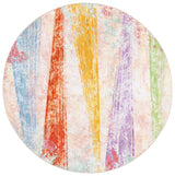 Safavieh Paint Brush 6'-7" x 6'-7" Rug in Pink / Blue