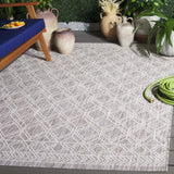 Safavieh Courtyard 4'-0" x 5'-7" Rug in Ivory / Beige Grey