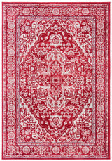 Safavieh Brentwood 4'-0" x 6'-0" Rug in Red / Ivory