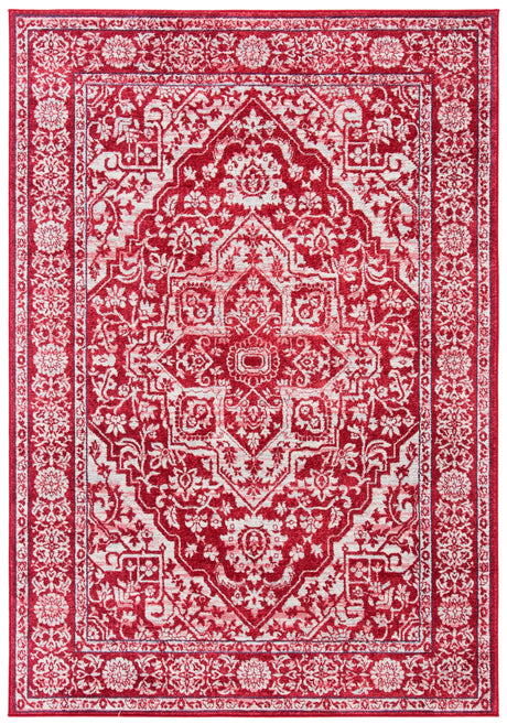 Safavieh Brentwood 4'-0" x 6'-0" Rug in Red / Ivory