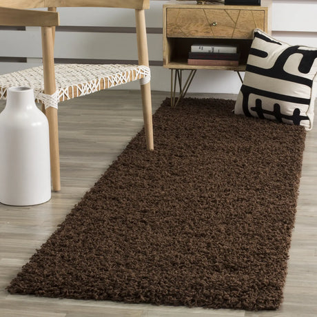 Safavieh Sga-Athens Shag 2'-3" x 8'-0" Rug in Brown