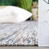 Safavieh Courtyard 4'-0" x 5'-7" Rug in Ivory Blue / Beige